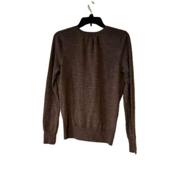 Loft Light Brown V-Neck Cardigan Sweater - Medium - 69% Wool - Picture 2 of 4